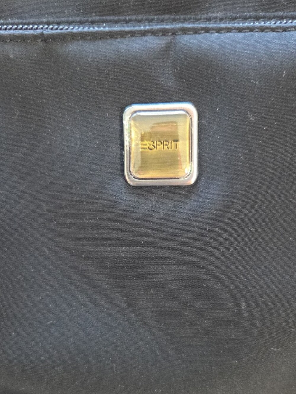 Esprit Black Backpack with Front Pocket and Gold Accent - Picture 2 of 4